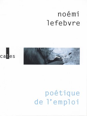 cover image of Poétique de l'emploi
